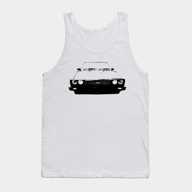 Ford Capri Mk3 1980s classic car monoblock black Tank Top by soitwouldseem